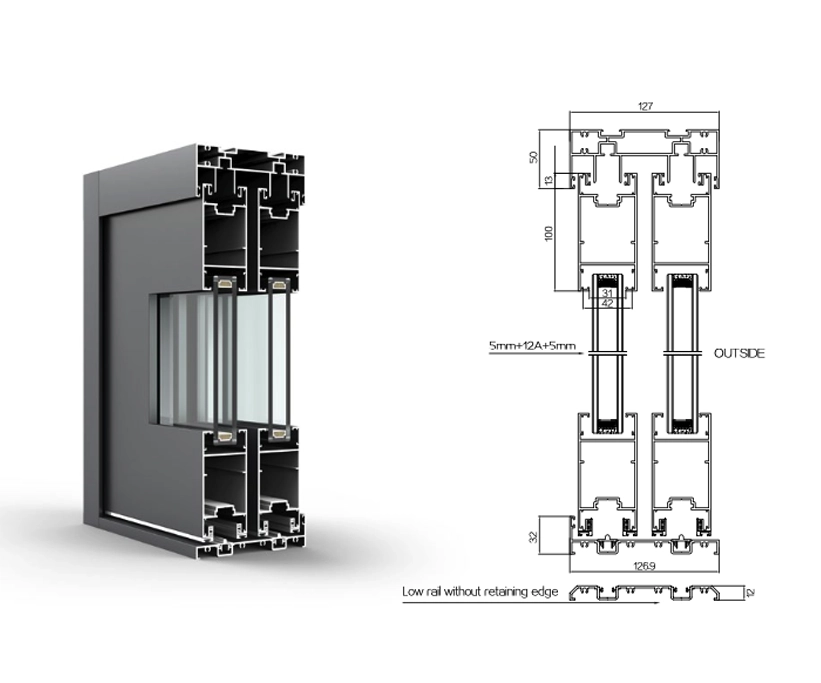 The Essence 96 Sleek Fusion Sliding Door