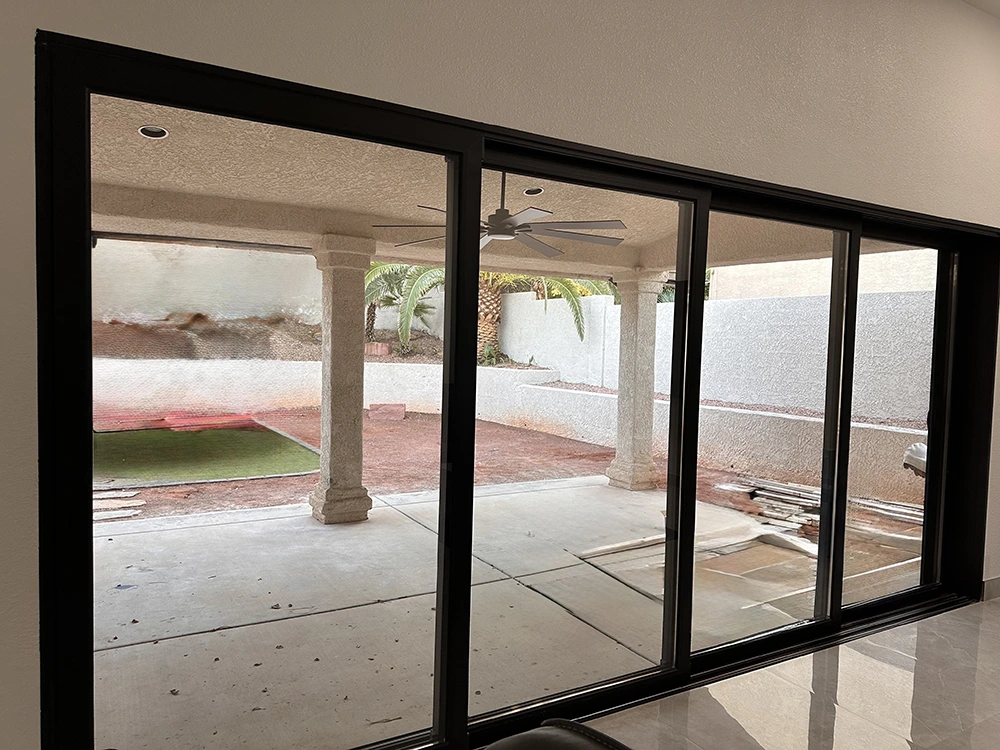 Front doors with decorative glass